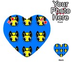 Yellow and blue firefies Playing Cards 54 (Heart)  Front - DiamondK