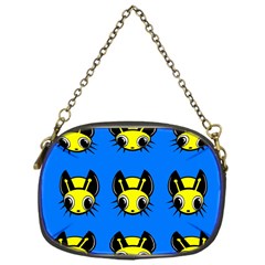 Yellow and blue firefies Chain Purses (One Side) 