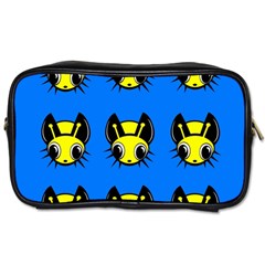 Yellow and blue firefies Toiletries Bags