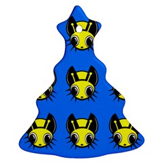 Yellow and blue firefies Ornament (Christmas Tree)