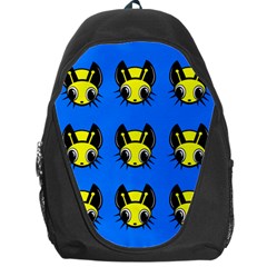 Yellow and blue firefies Backpack Bag