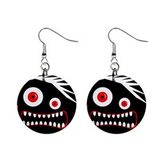 Crazy Monster Mini Button Earrings