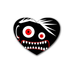 Crazy Monster Heart Coaster (4 Pack)  by Valentinaart