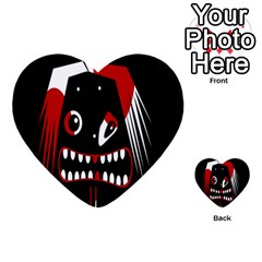 Zombie Face Multi-purpose Cards (heart) 