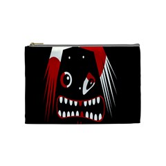 Zombie Face Cosmetic Bag (medium)  by Valentinaart