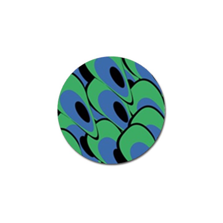 Peacock pattern Golf Ball Marker (4 pack)