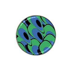 Peacock Pattern Hat Clip Ball Marker (4 Pack) by Valentinaart