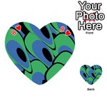 Peacock pattern Playing Cards 54 (Heart)  Front - Heart8