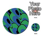 Peacock pattern Multi-purpose Cards (Round)  Front 21