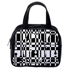 Black And White Pattern Classic Handbags (one Side) by Valentinaart