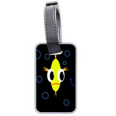 Yellow fish Luggage Tags (Two Sides)