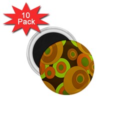 Brown pattern 1.75  Magnets (10 pack) 