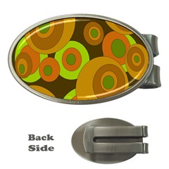 Brown pattern Money Clips (Oval) 