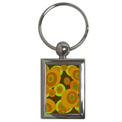Brown pattern Key Chains (Rectangle) 