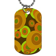 Brown pattern Dog Tag (One Side)