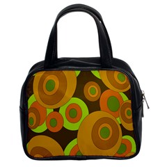 Brown pattern Classic Handbags (2 Sides)