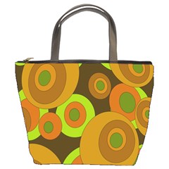 Brown pattern Bucket Bags