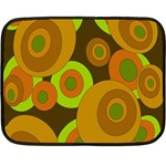 Brown pattern Fleece Blanket (Mini) 35 x27  Blanket