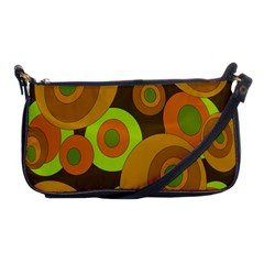 Brown pattern Shoulder Clutch Bags