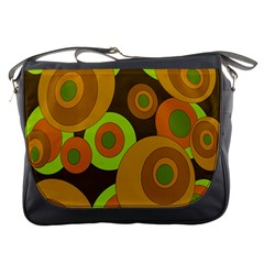 Brown pattern Messenger Bags