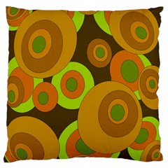 Brown pattern Large Cushion Case (One Side)
