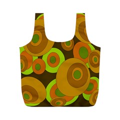 Brown pattern Full Print Recycle Bags (M) 