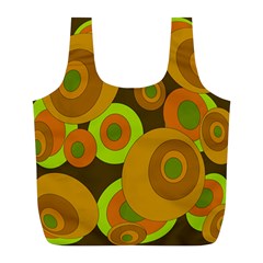 Brown pattern Full Print Recycle Bags (L) 