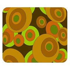 Brown pattern Double Sided Flano Blanket (Small) 