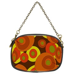 Orange Pattern Chain Purses (one Side) 