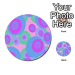 Pink pattern Multi-purpose Cards (Round)  Front 16