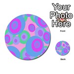 Pink pattern Multi-purpose Cards (Round)  Front 18