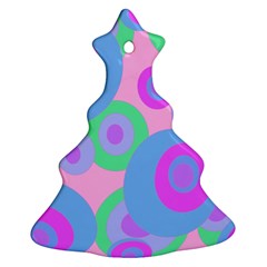 Pink Pattern Ornament (christmas Tree) by Valentinaart