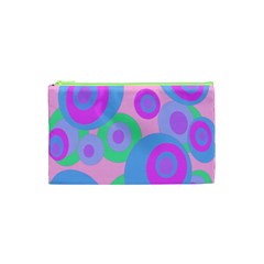 Pink Pattern Cosmetic Bag (xs) by Valentinaart