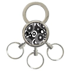 Gray Pattern 3-ring Key Chains by Valentinaart