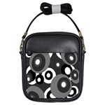 Gray pattern Girls Sling Bags Front