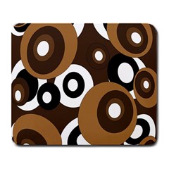 Brown Pattern Large Mousepads by Valentinaart