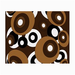 Brown Pattern Small Glasses Cloth (2-side)