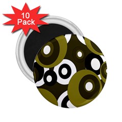 Green pattern 2.25  Magnets (10 pack) 