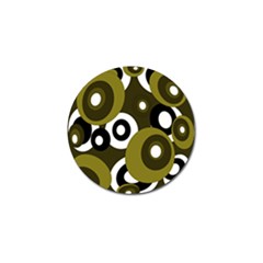 Green pattern Golf Ball Marker