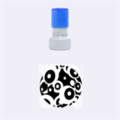 Green pattern Rubber Round Stamps (Small)