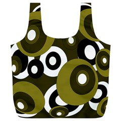 Green pattern Full Print Recycle Bags (L) 