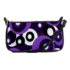 Purple Pattern Shoulder Clutch Bags by Valentinaart