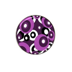 Purple Pattern Hat Clip Ball Marker (10 Pack) by Valentinaart