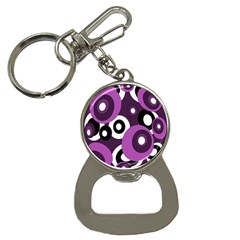 Purple Pattern Bottle Opener Key Chains by Valentinaart