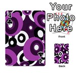 Purple pattern Playing Cards 54 Designs  Front - Club4