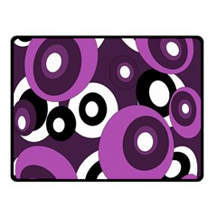 Purple Pattern Double Sided Fleece Blanket (small)  by Valentinaart