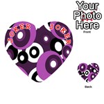 Purple pattern Playing Cards 54 (Heart)  Front - Joker2