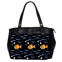 Fish Pattern Office Handbags (2 Sides)  by Valentinaart