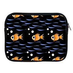 Fish Pattern Apple Ipad 2/3/4 Zipper Cases by Valentinaart