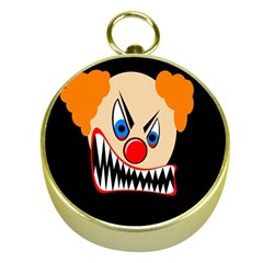 Evil Clown Gold Compasses by Valentinaart